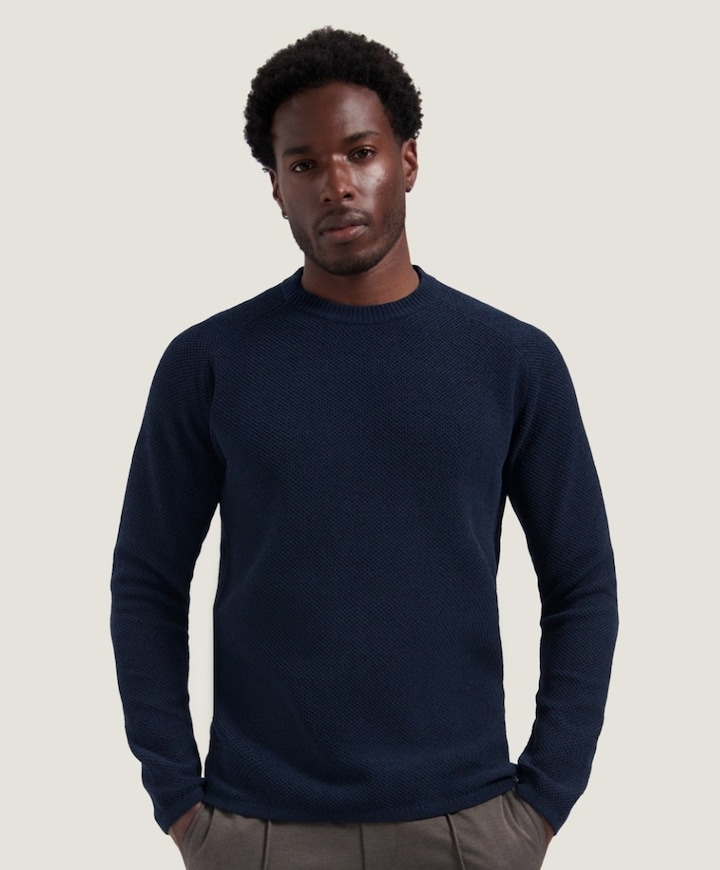 Heren trui blauw