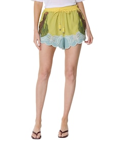 Richelieu dames korte broek groen