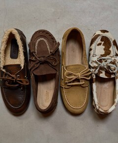 PW44 boat loafer fringe dames loafers beige