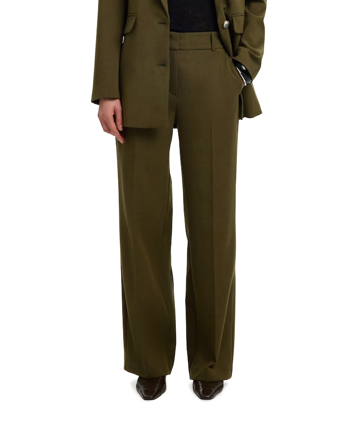 SLFRITA MW WIDE MEL NOOS dames broek groen