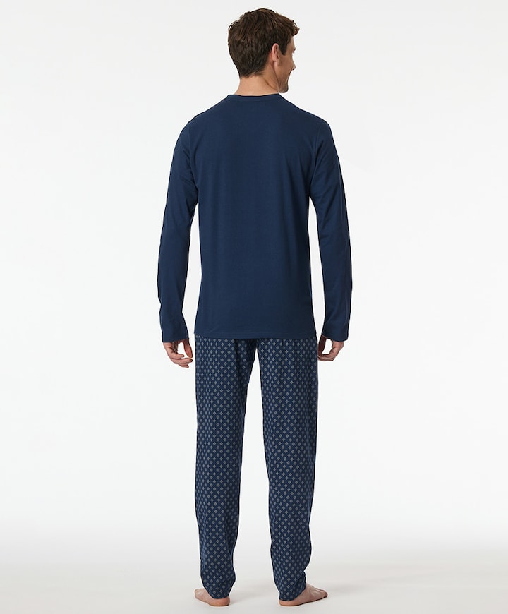 Heren pyjamaset blauw