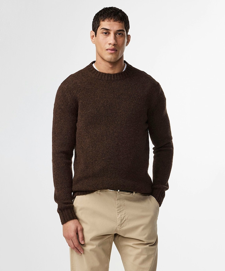 Heren trui bruin