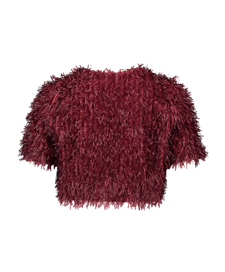 Dames jas bordeaux
