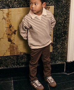 Jongens polo beige