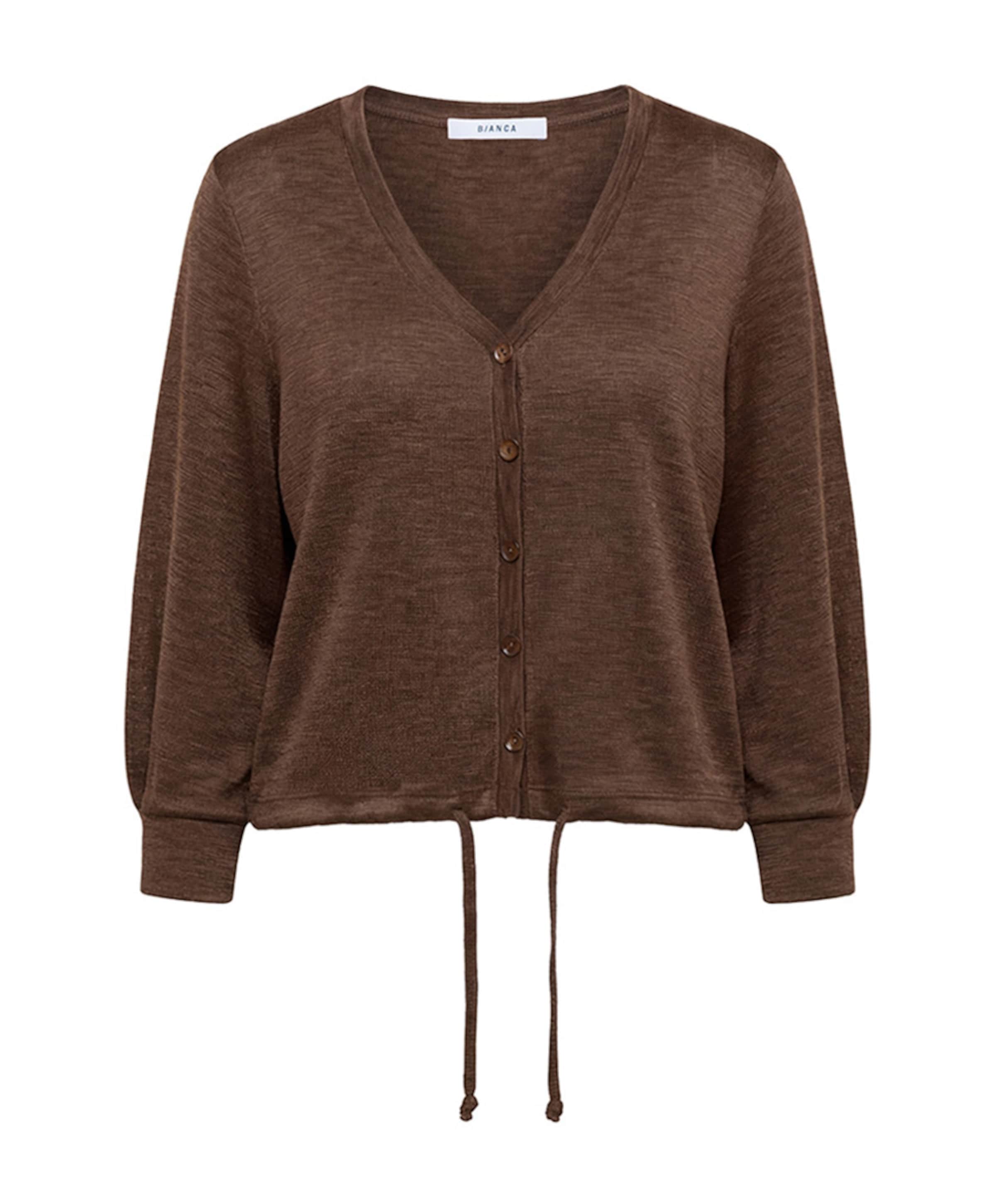 Dames vest bruin