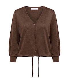 Dames vest bruin