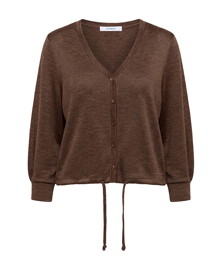 Dames vest bruin