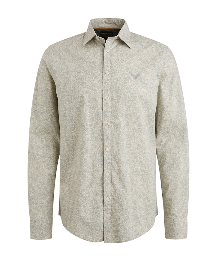 Heren overhemd lange mouw ecru