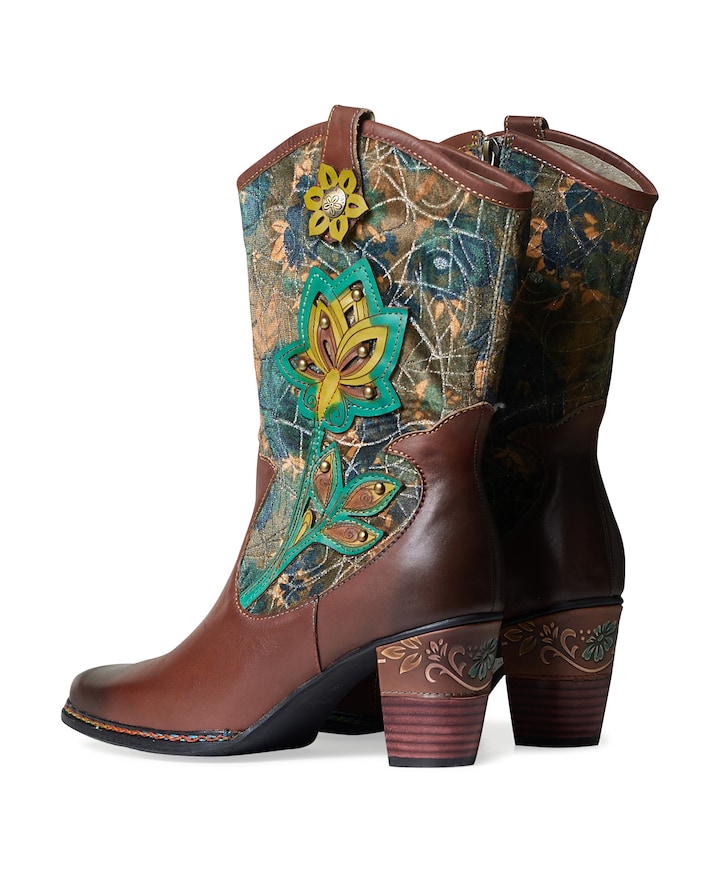 dames westernlaarzen rood