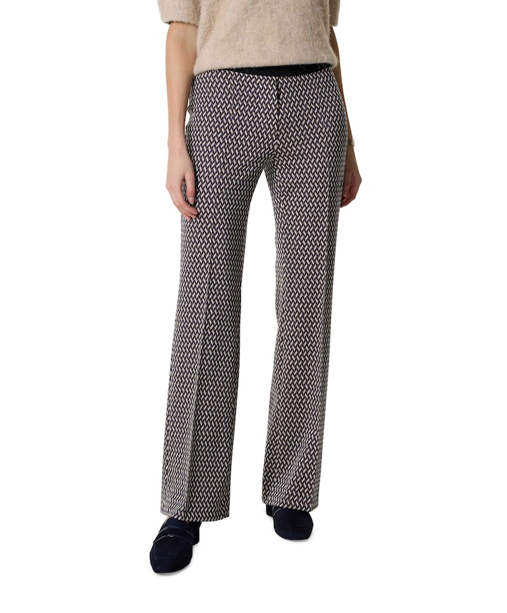 Bootcut Slim broek blauw