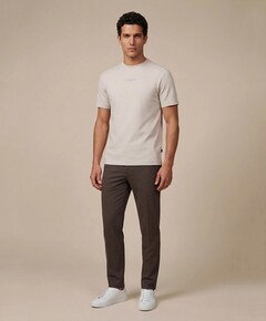 Heren T-shirt beige