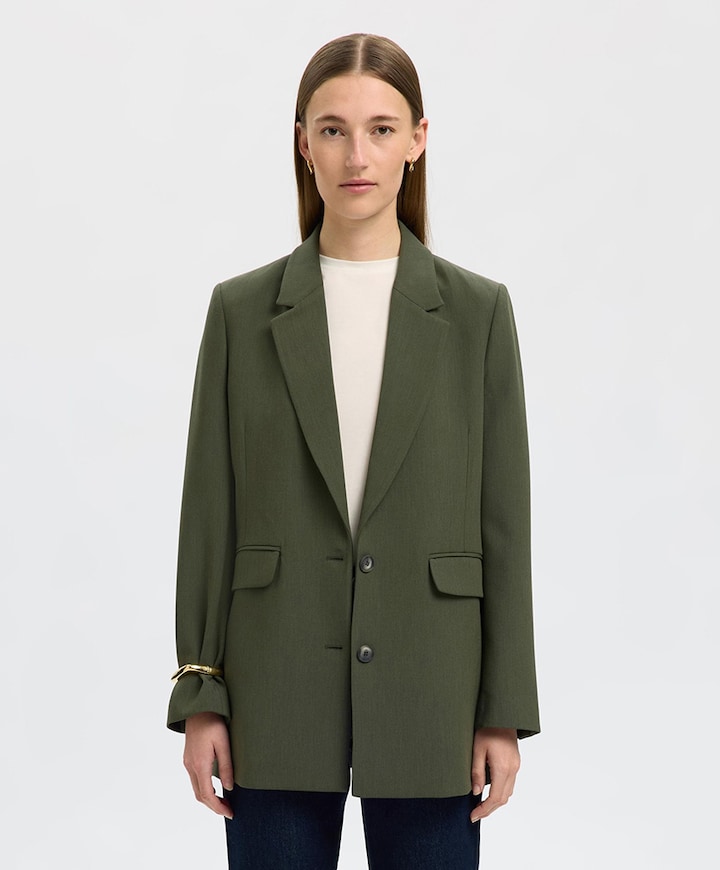Dames blazer groen
