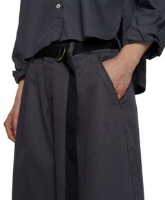 wide jog twill dames broek grijs