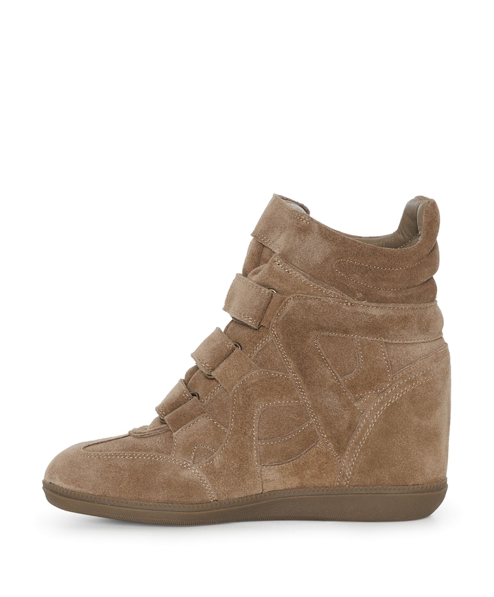 Isa dames enkellaarzen beige