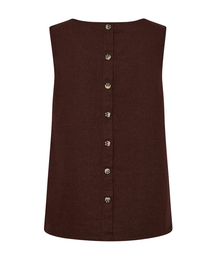 Dames top bruin
