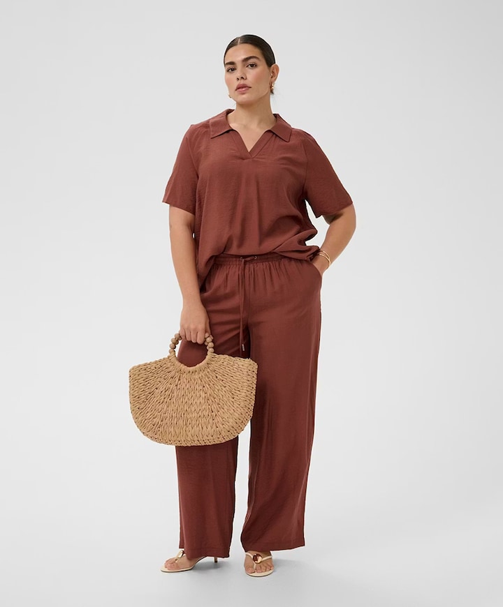 Dames blouse brique