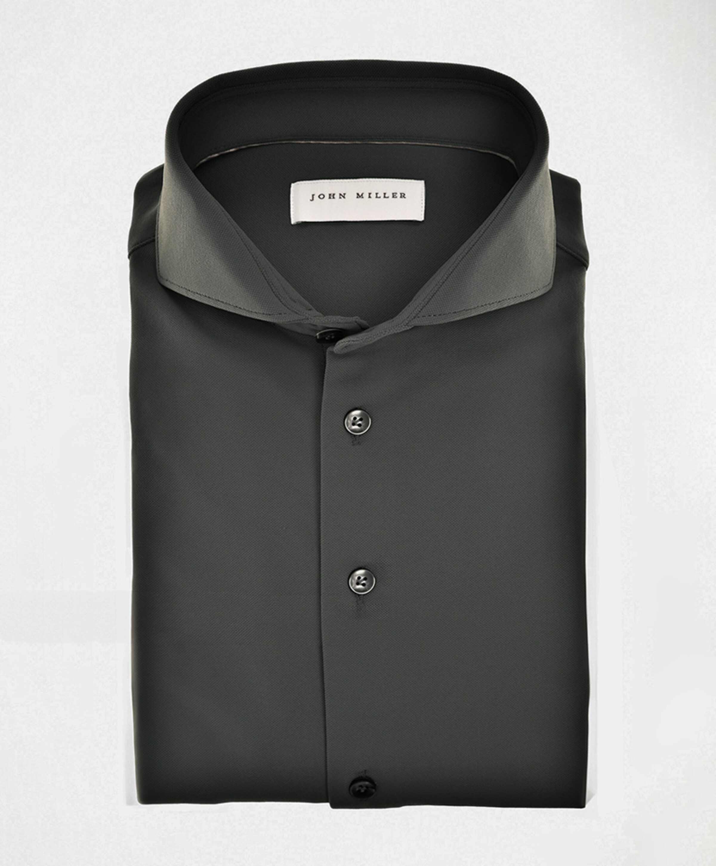 Heren overhemd extra lange mouw groen