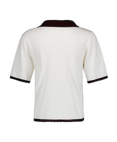 Dames polo ecru