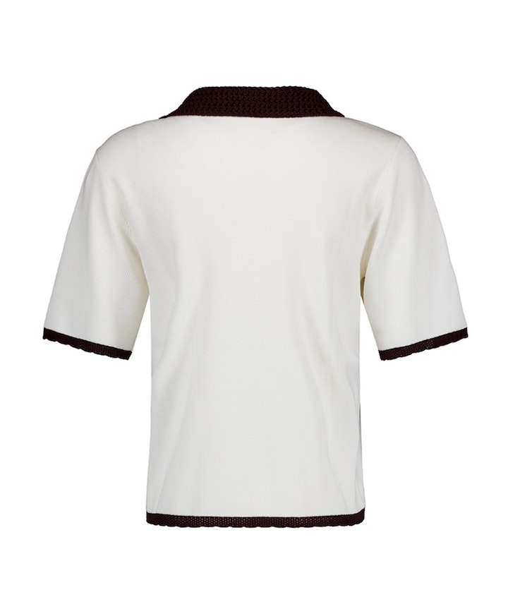Dames polo ecru