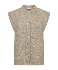 Dames vest beige