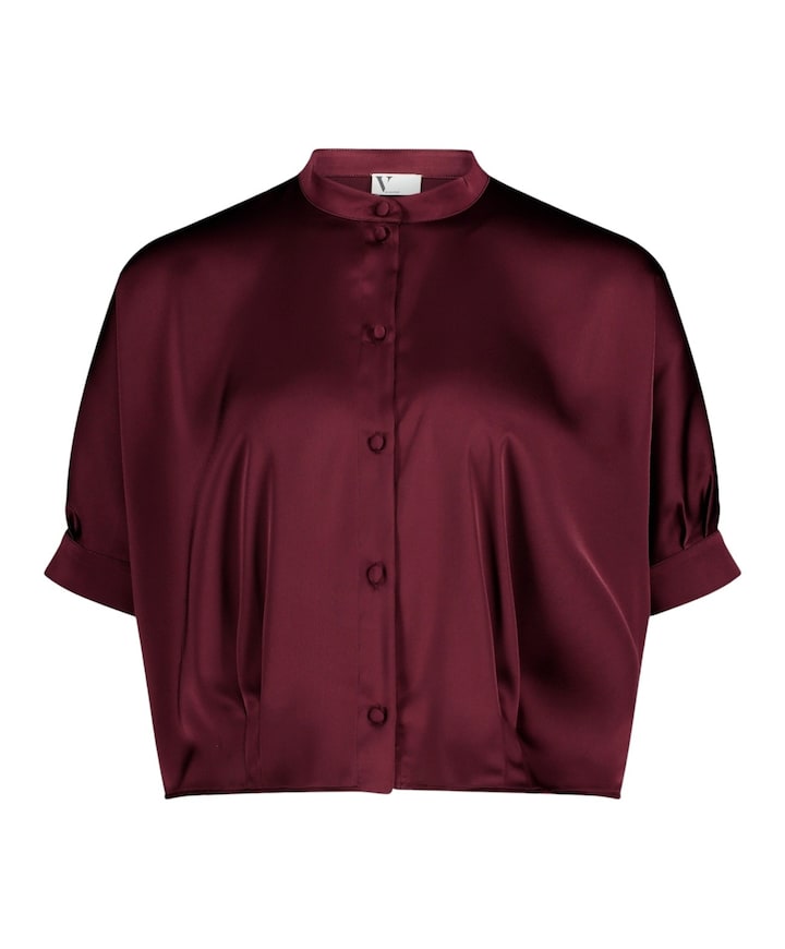 Dames blouse bordeaux