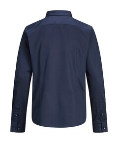 Jongens overhemd lange mouw blauw