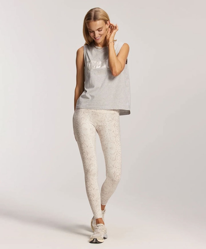 Classic Leggings High Waistband  dames tight beige