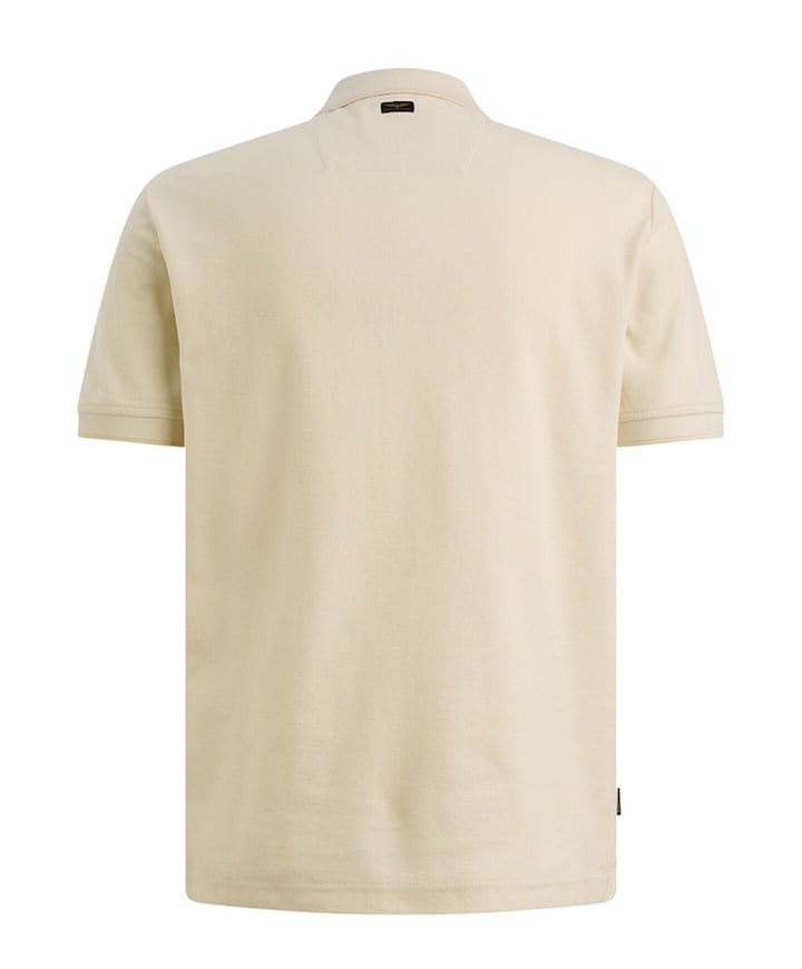 Heren polo ecru