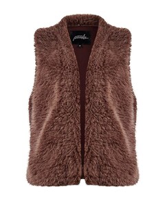 Dames gilet bruin