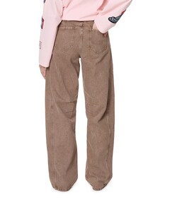 Drew Barrel Panel Tall Camel dames jeans beige