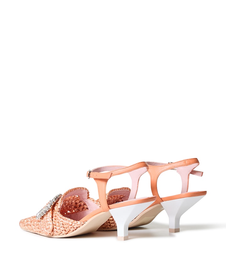 dames slingbacks oranje