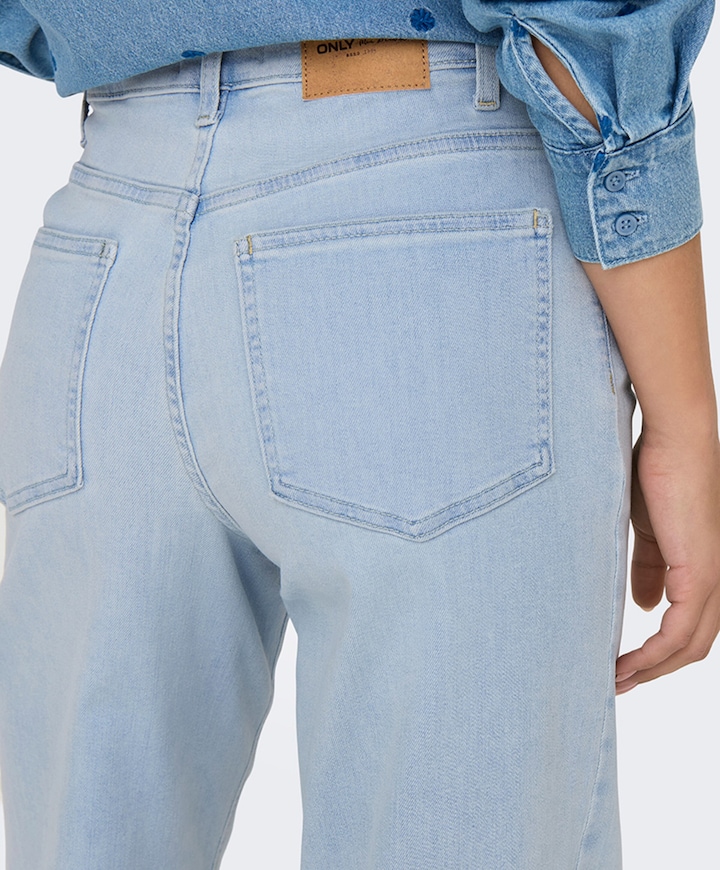 ONLMADISON BLUSH HW WIDE DNM CRO495 dames jeans blauw