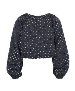 Meisjes blouse lange mouw zwart