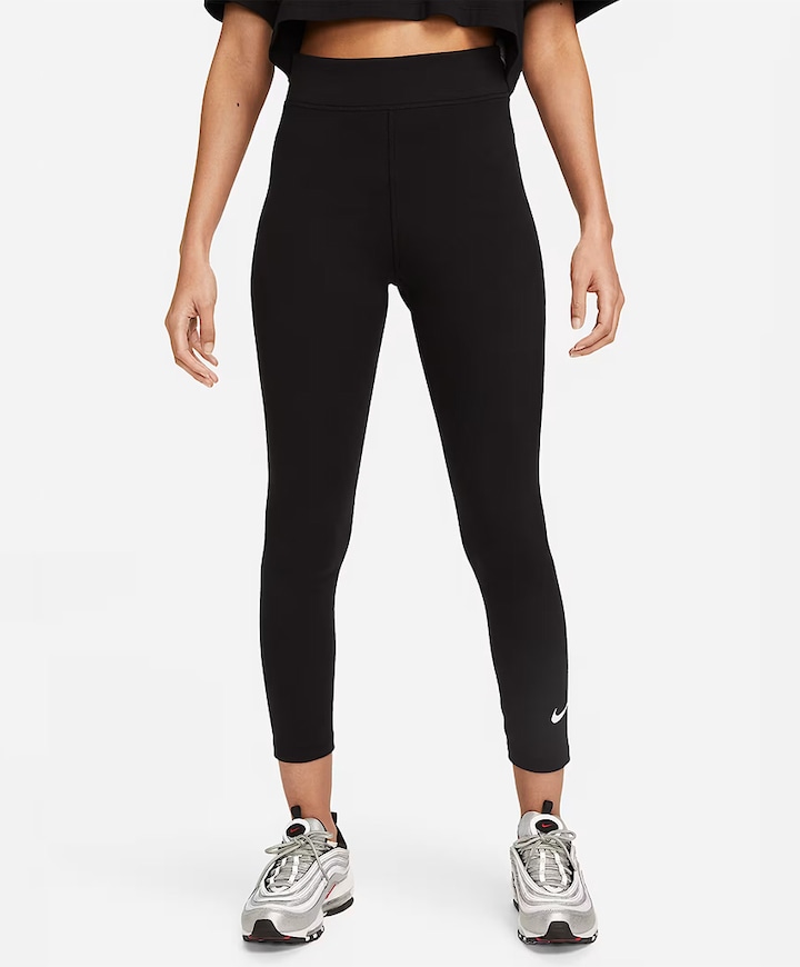 W Nsw Nk Clsc Hr 7/8 Tight Lbr broek zwart