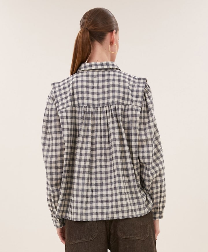 Dames blouse grijs