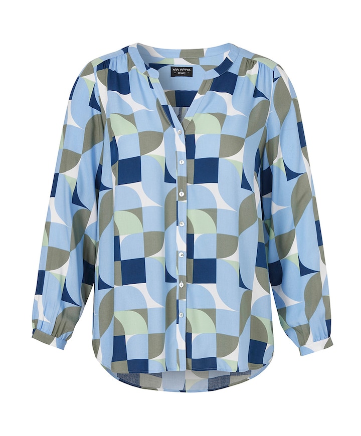 Dames blouse blauw