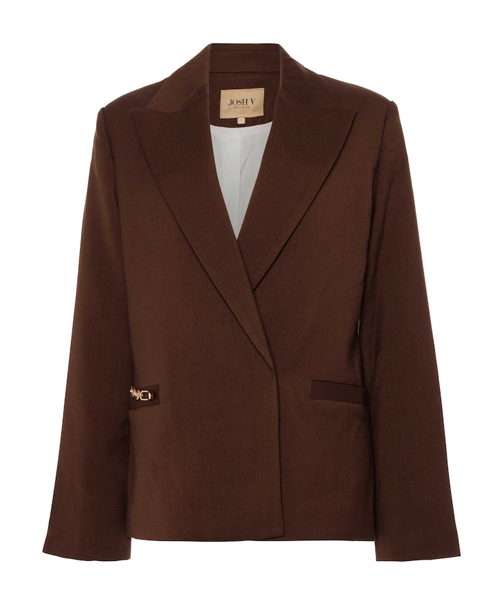 Dames blazer bruin
