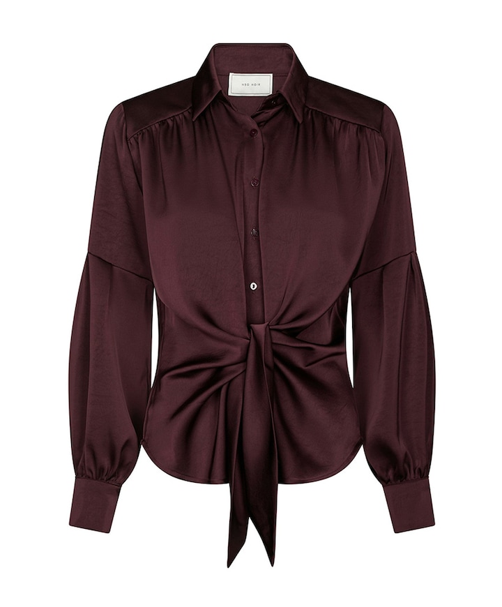 Dames blouse bordeaux