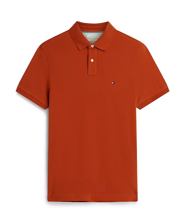 Heren polo brique