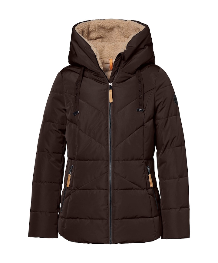 Dames jas bruin