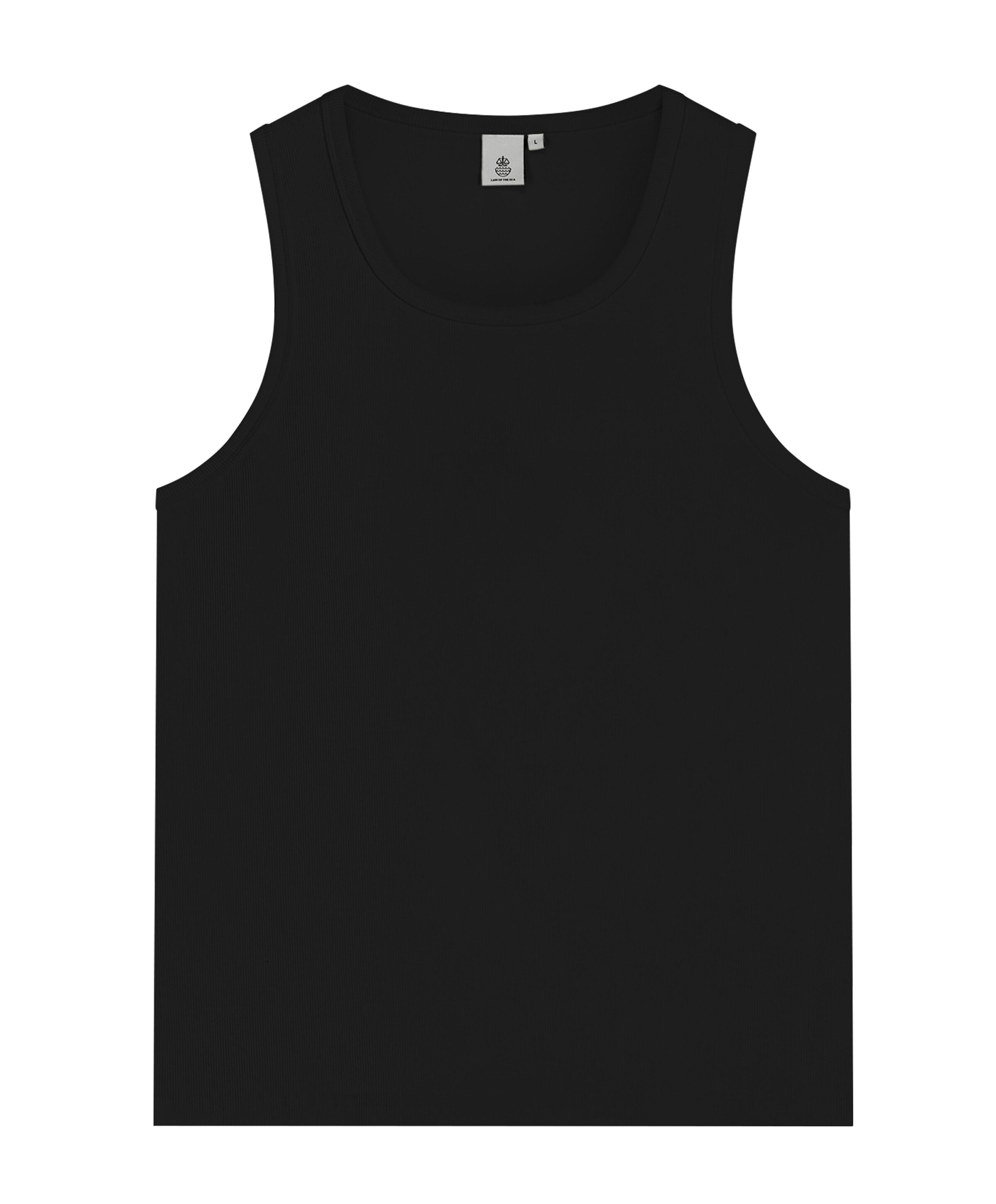 Heren singlet zwart