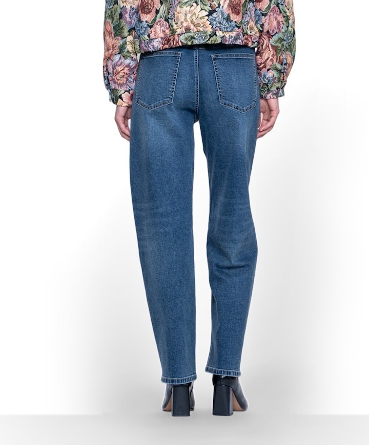 Barrel dames jeans blauw