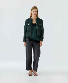 Dames vest groen