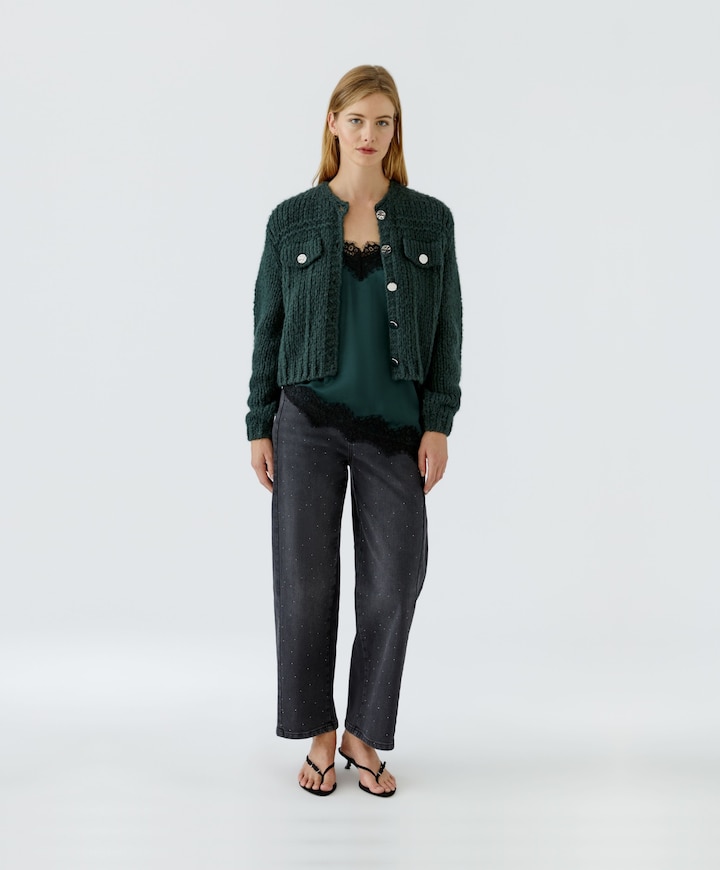 Dames vest groen