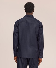 Heren overshirt blauw