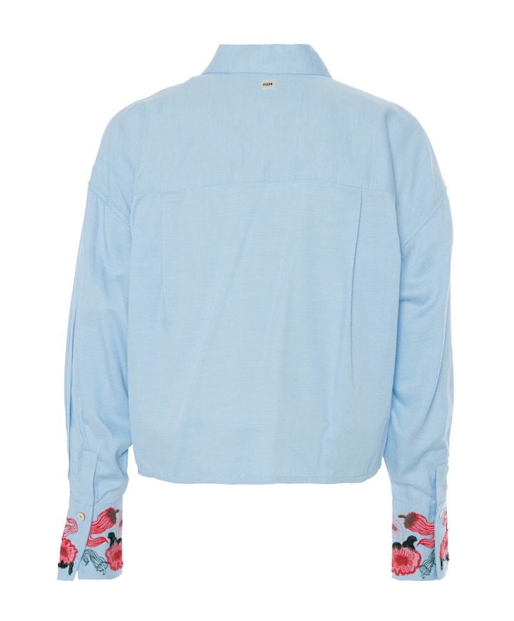 Dames blouse blauw