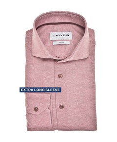 Heren overhemd lange mouw roze