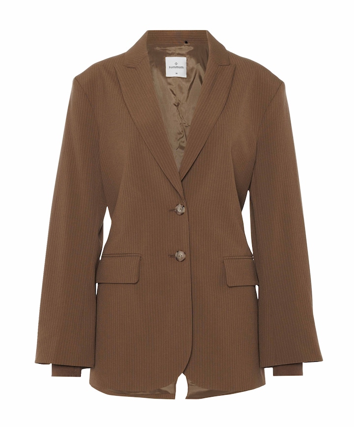 Dames blazer bruin