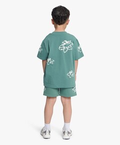 Initial flower jongens korte broek groen