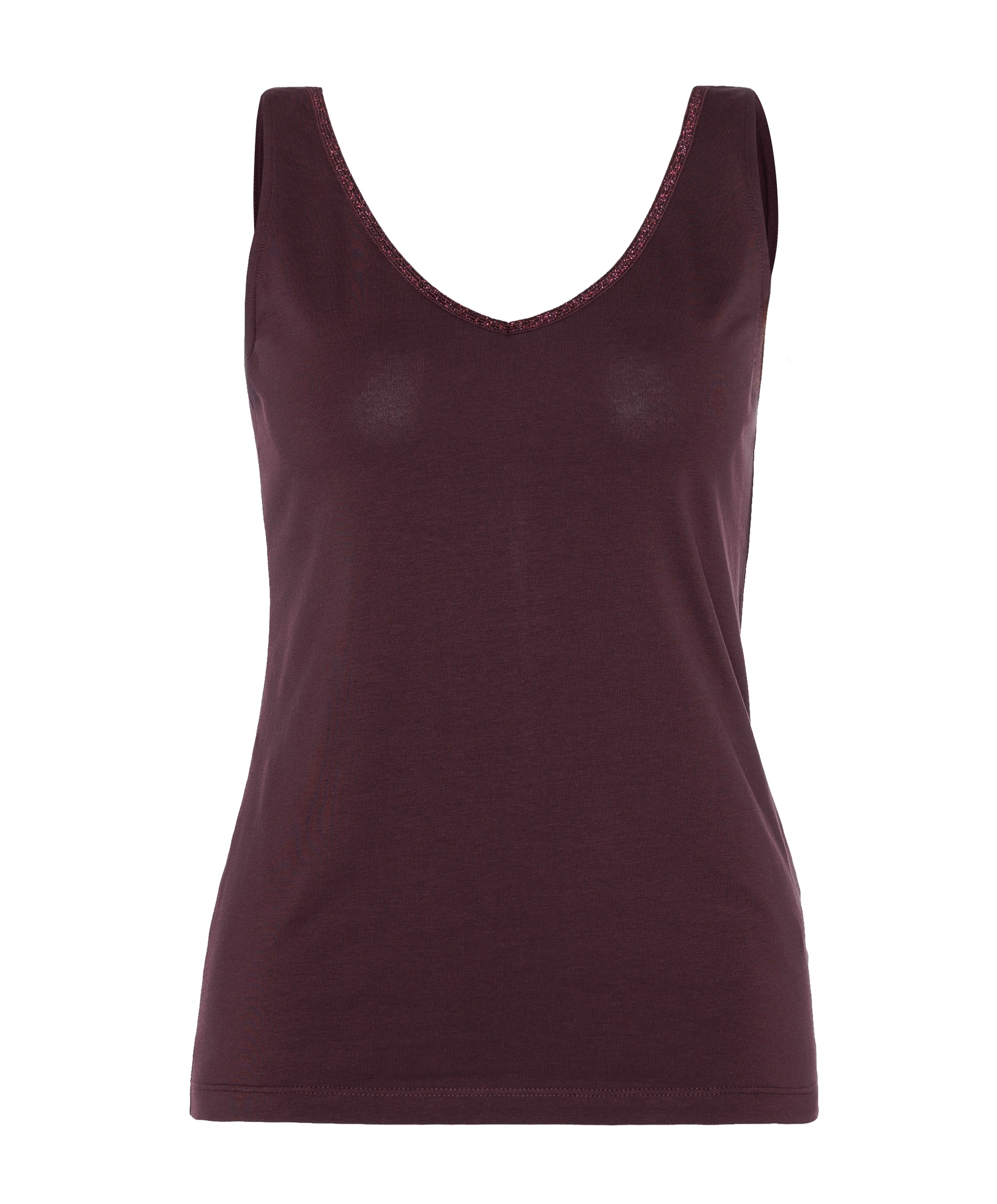 Dames top bordeaux